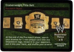 Cruiserweight Title Belt